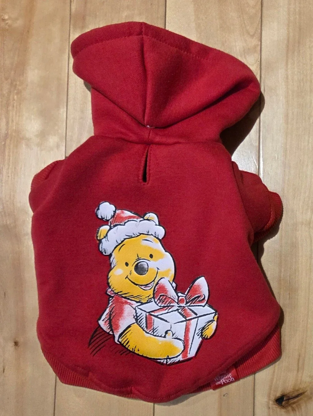 NEW Disney Winnie The Pooh Red Dog Hoodie (S)